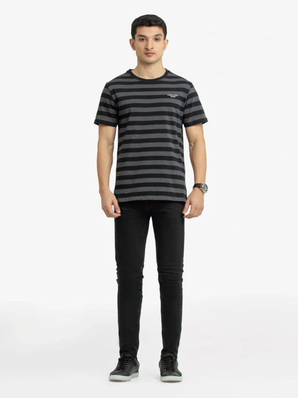 Men's Black & Grey Graphic Tee