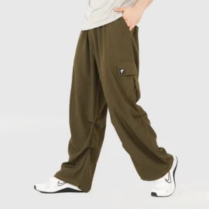 Tf-Premium Grey Wide Cut Utility Cargo Bottoms